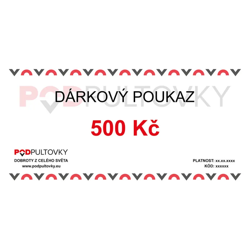 Dárkový poukaz 500,- Kč