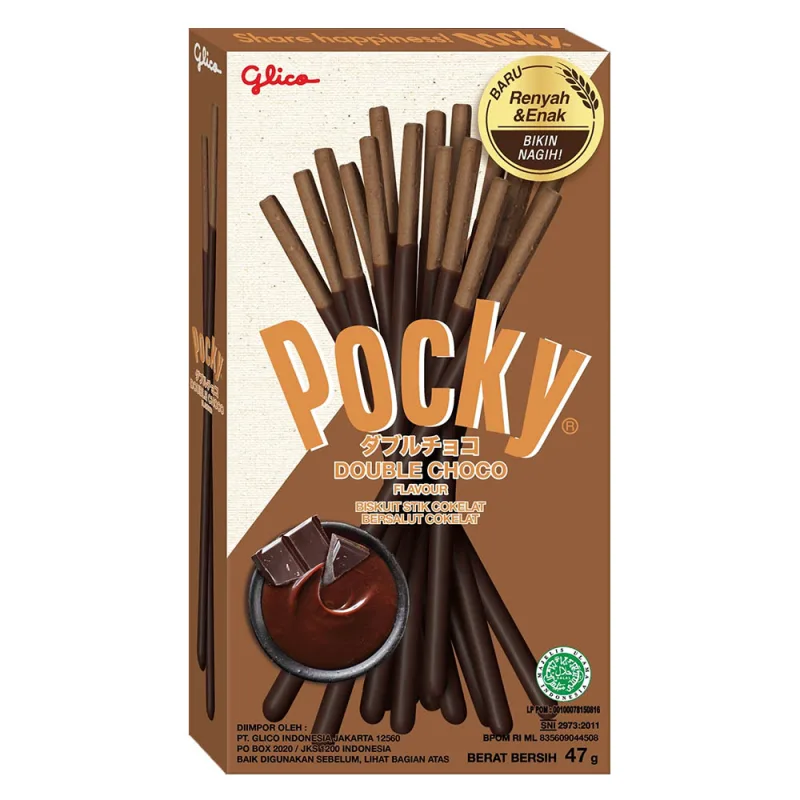 Glico Pocky Double Choco 47 g