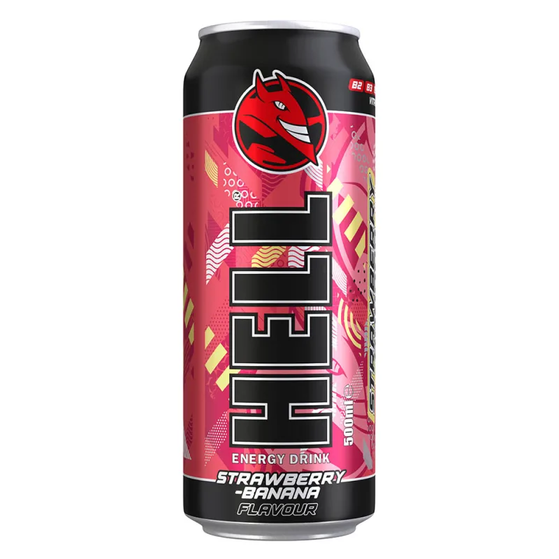 Hell Strawberry-Banana 500ml