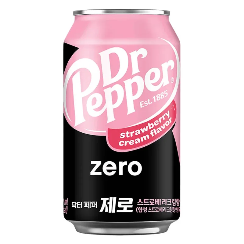 Dr Pepper Strawberry Cream Zero 355ml KR